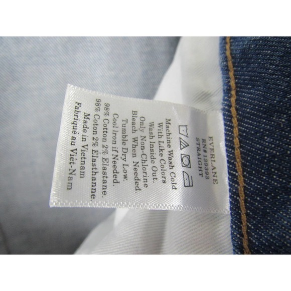 EVERLANE Men Straight Blue Jeans Size 31 X 30 - Picture 6 of 6